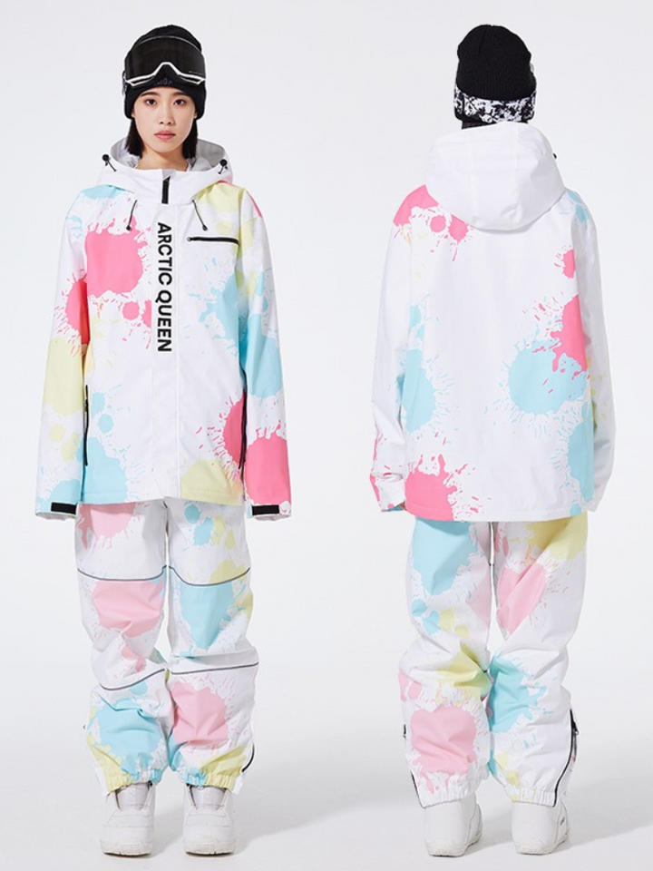 ARCTIC QUEEN Washed Ink Oversized Snow Suit - Women's - Snowears- Suits