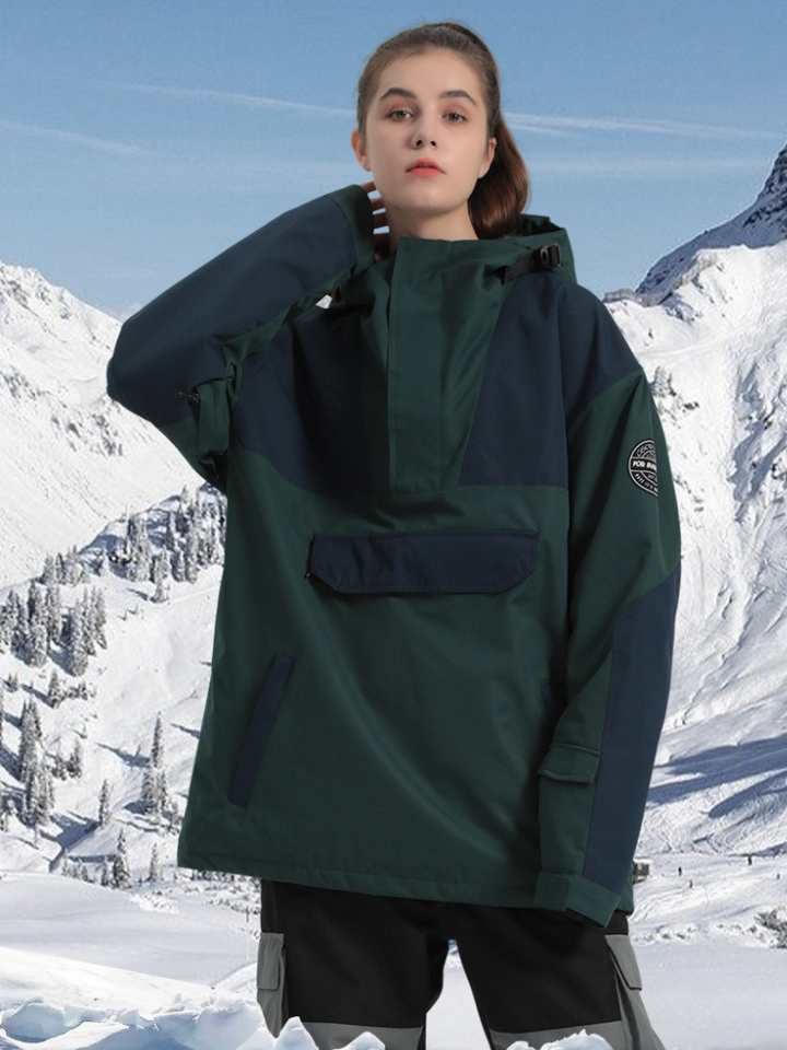 Gsou Snow Half-Zip Color Block Insulated Jacket - Women's -https://detail.1688.com/offer/743914542457.html? (Copy) - Snowears- Jacket