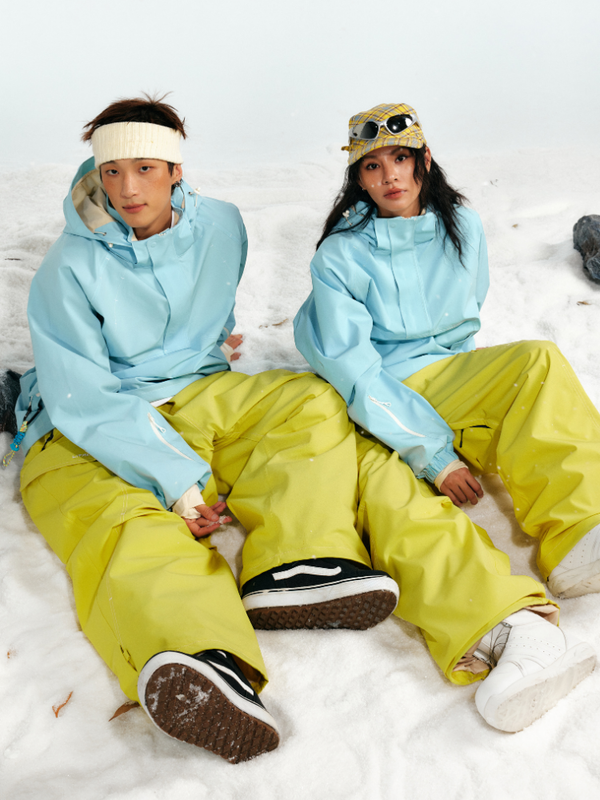 LITAN Bold Yellow Baggy Cargo Pants - Unisex