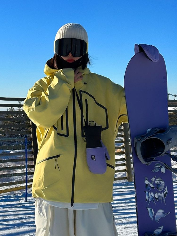 NIS SuperB Reflective Snow Tech Shell Jacket - Unisex - Snowears- Ski/Snowboard Jackets
