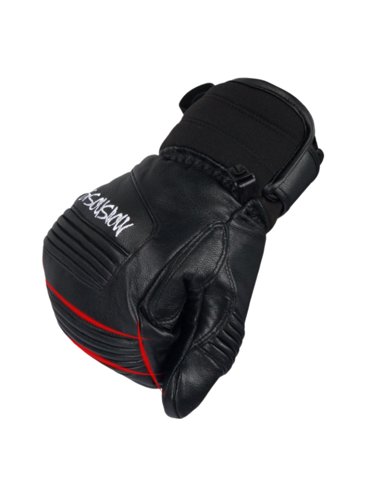 Gsou Snow Winter Leather Ski Mittens - Snowears- Gloves & Mittens