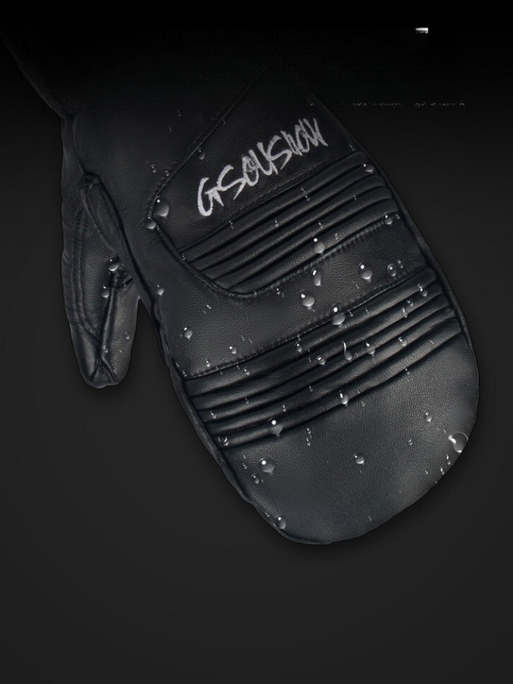 Gsou Snow Winter Leather Ski Mittens - Snowears- Gloves & Mittens