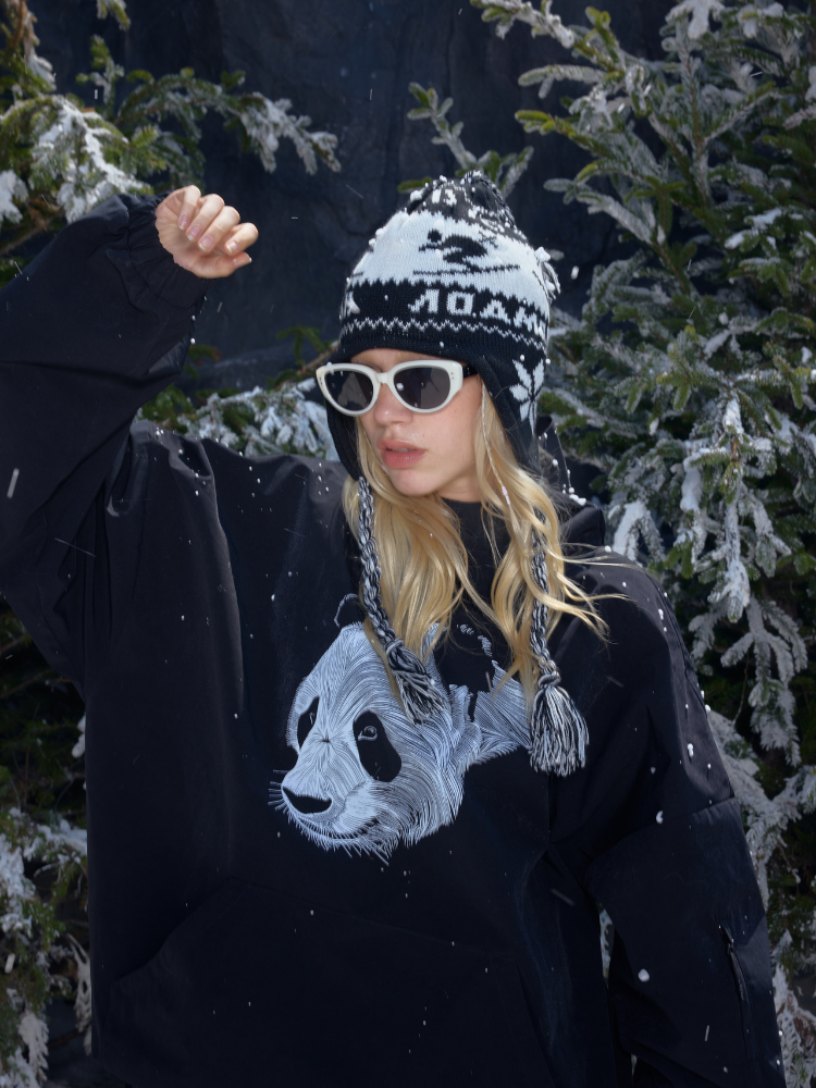 Hellystudio Panda Pro Snow Pullover - Unisex Black Hellystudio | Snowears.com