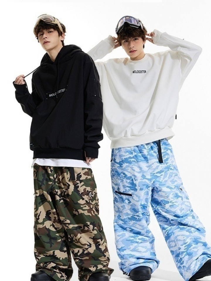 Molocoster Camouflage Baggy Snow Pants - Unisex - Snowears- snow pants