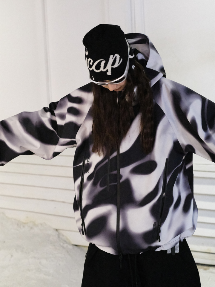 Hellystudio 3L Holographic Baggy Ski Jacket - Unisex - Snowears