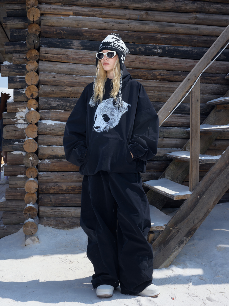 Hellystudio Ranger 3L Baggy Ski Pants - Unisex Black Hellystudio | Snowears.com