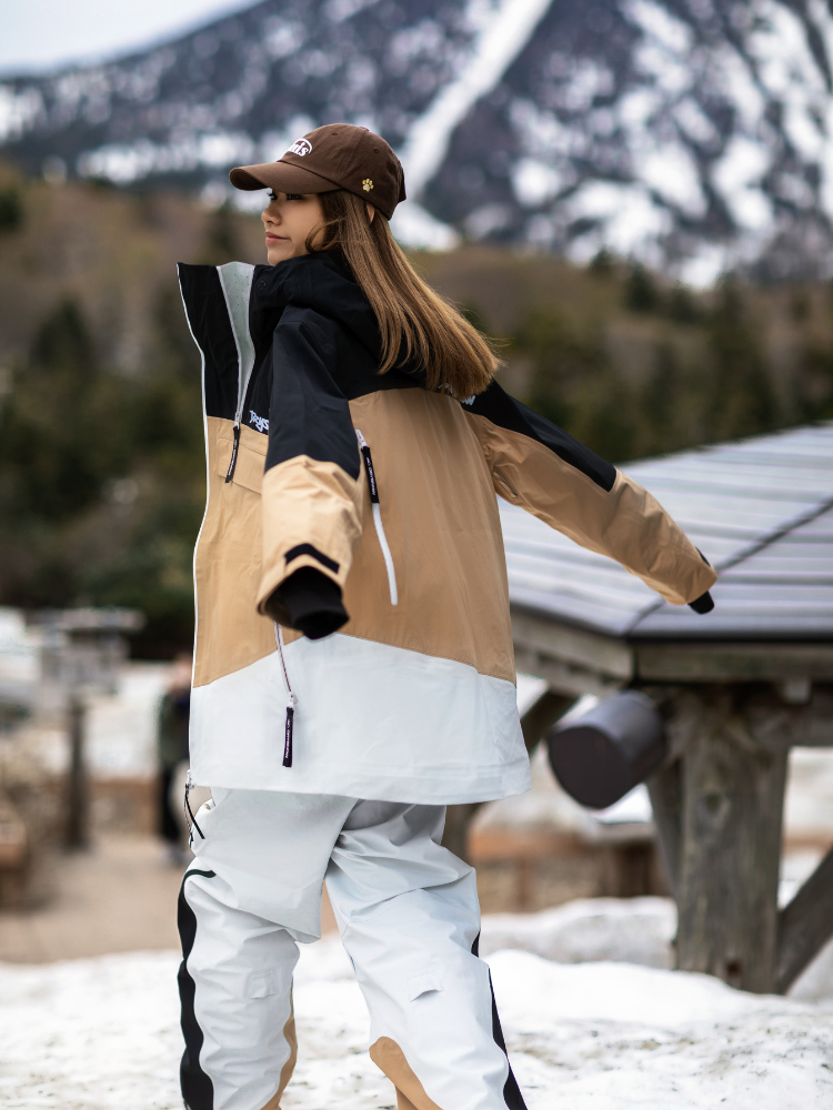 Drysnow Khaki Patchwork 3L Ski Jacket - Unisex Drysnow | Snowears.com