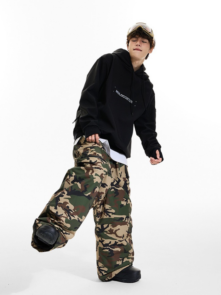 Molocoster Camouflage Baggy Snow Pants - Unisex - Snowears- snow pants