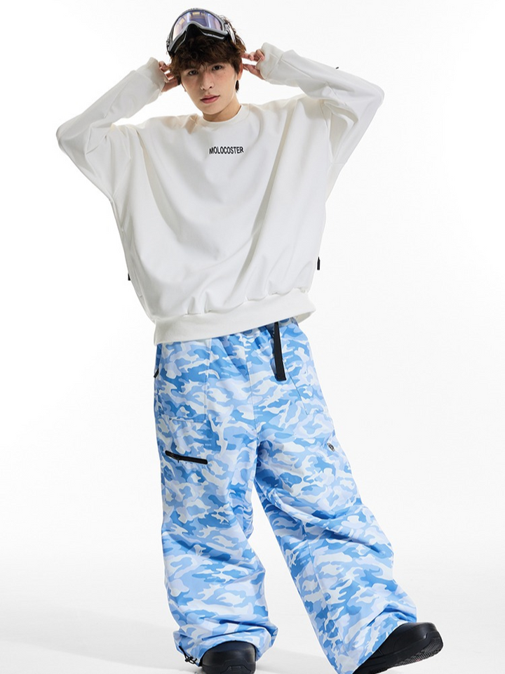 Molocoster Camouflage Baggy Snow Pants - Unisex - Snowears- snow pants