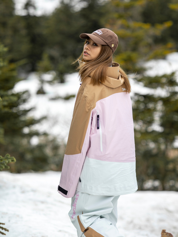 Drysnow Pink Patchwork 3L Ski Jacket - Unisex Drysnow | Snowears.com