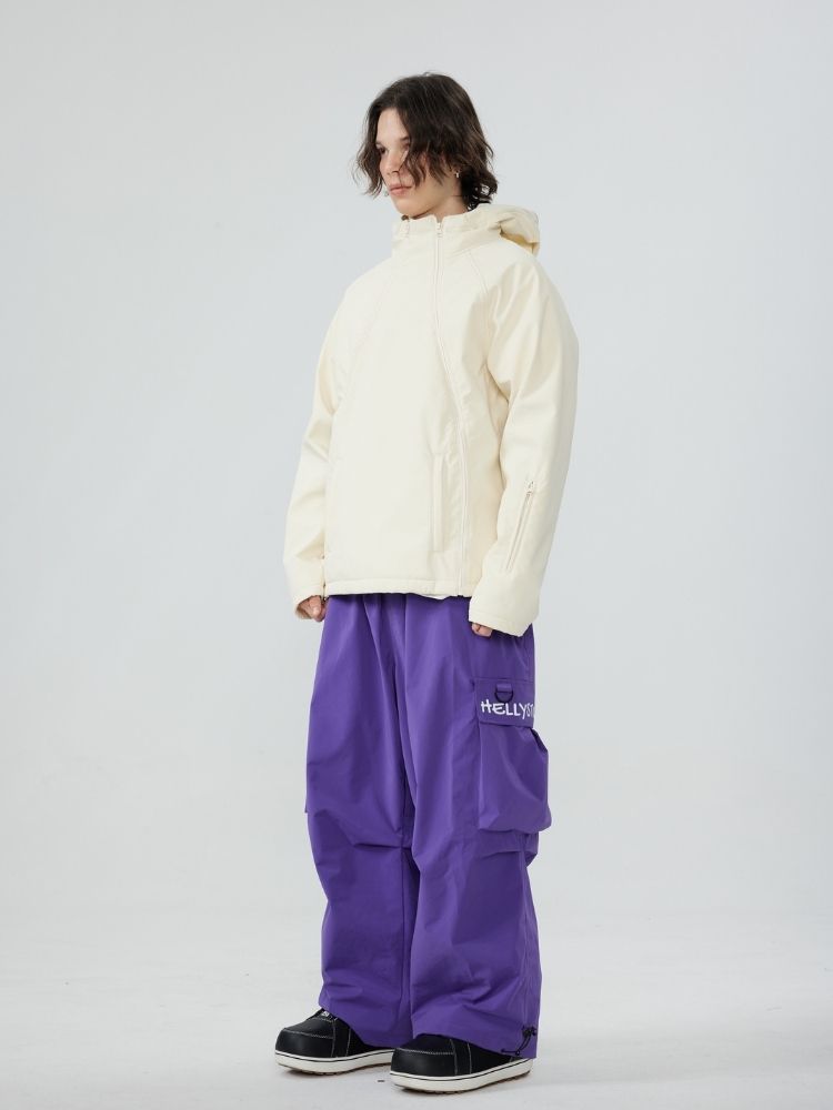 Zenventure White 3L Soft Shell ZipTwin Hoodie - Unisex Zenventure White | Snowears.com