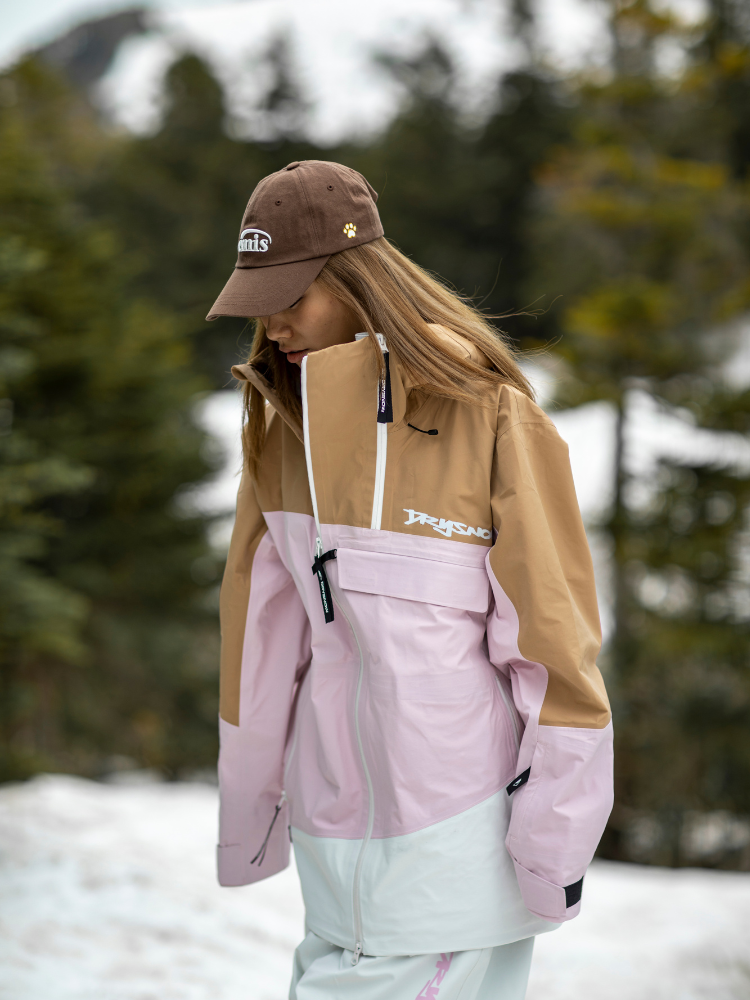 Drysnow Pink Patchwork 3L Ski Jacket - Unisex Drysnow | Snowears.com