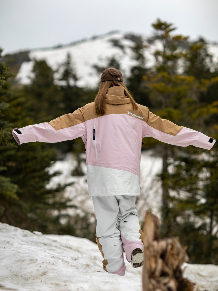 Drysnow EX25 Pink Patchwork 3L Snow Pants - Unisex - Snowears- Pants