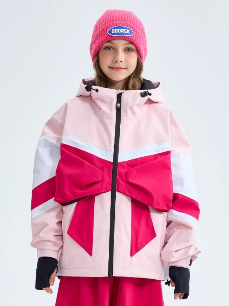 Doorek Kids Bow-Tie Bunny 3L Ski Jacket Pink Doorek | Snowears.com