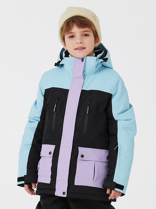 ARCTIC QUEEN Kids Bold Colorblock Ski Jacket - Snowears- Jacket