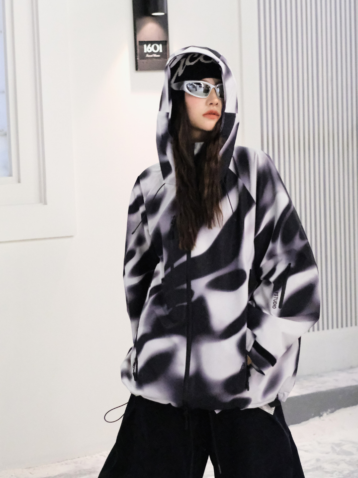 Hellystudio 3L Holographic Baggy Ski Jacket - Unisex - Snowears