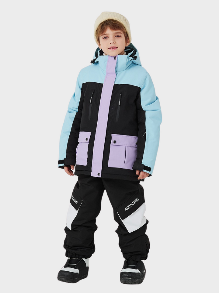 ARCTIC QUEEN Kids Bold Colorblock Ski Jacket - Snowears- Jacket