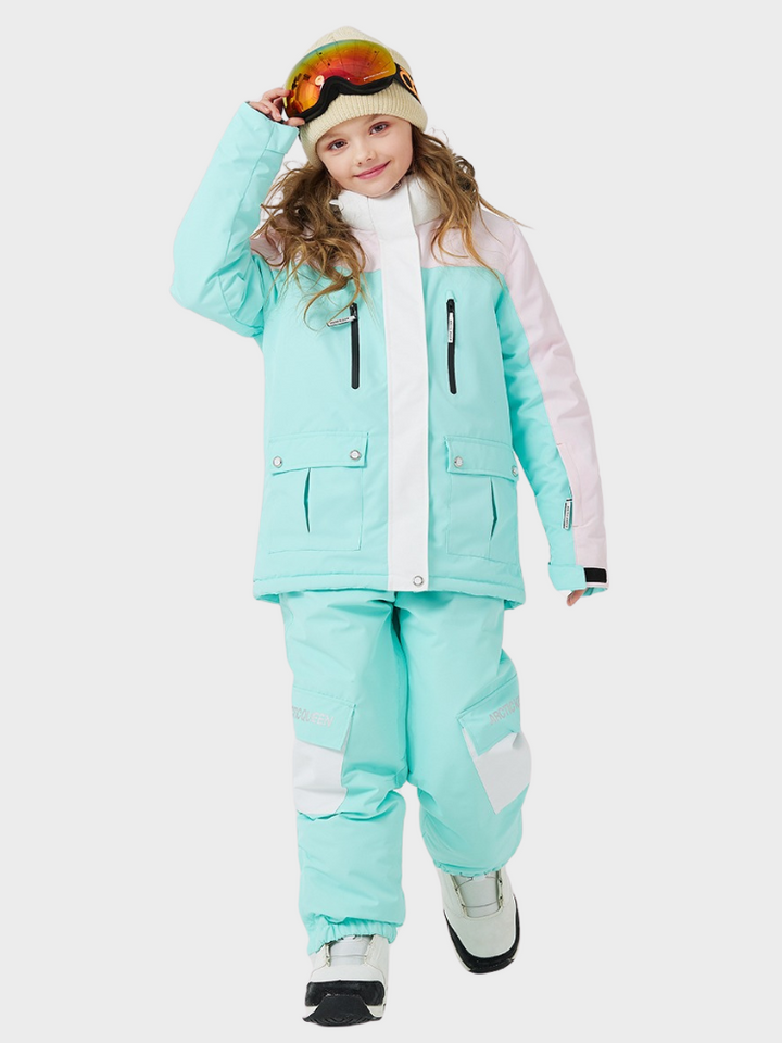 ARCTIC QUEEN Kids Bold Colorblock Ski Jacket - Snowears- Jacket