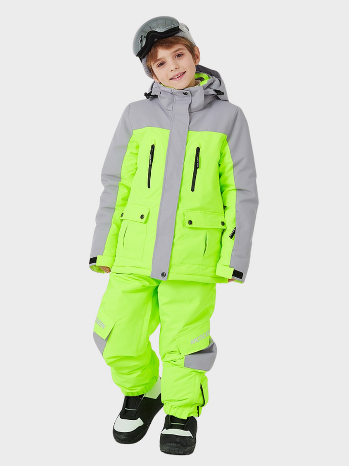 ARCTIC QUEEN Kids Bold Colorblock Ski Jacket - Snowears- Jacket