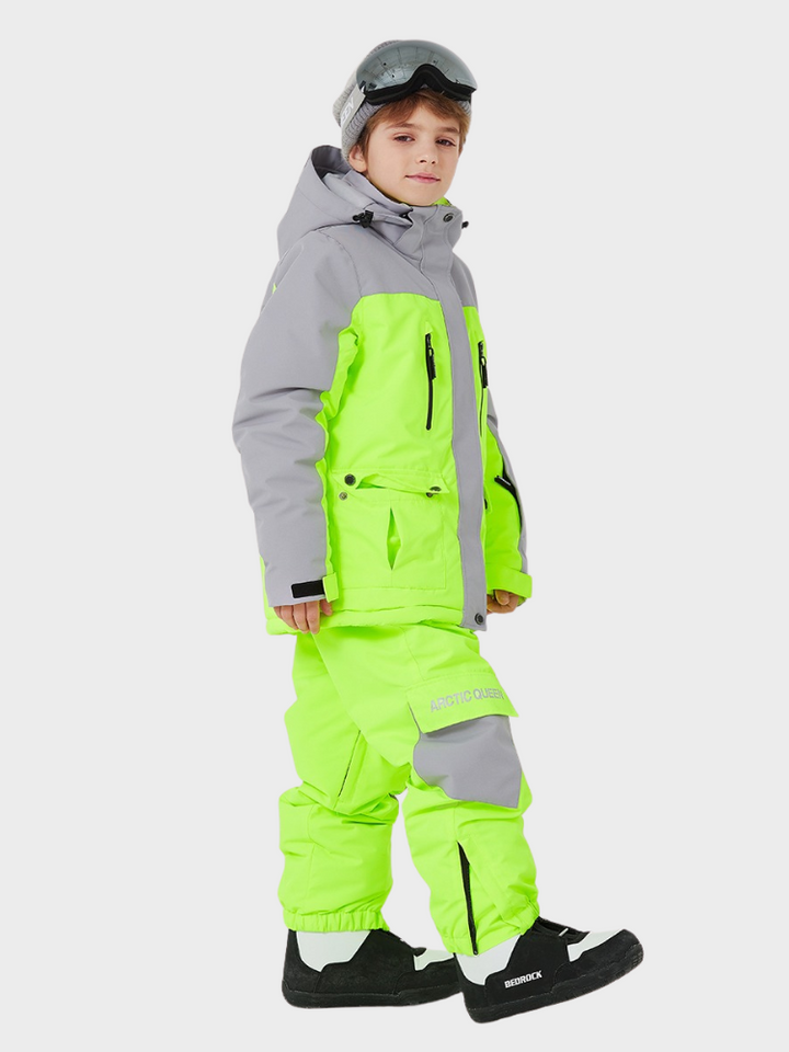 ARCTIC QUEEN Kids Bold Colorblock Ski Jacket - Snowears- Jacket