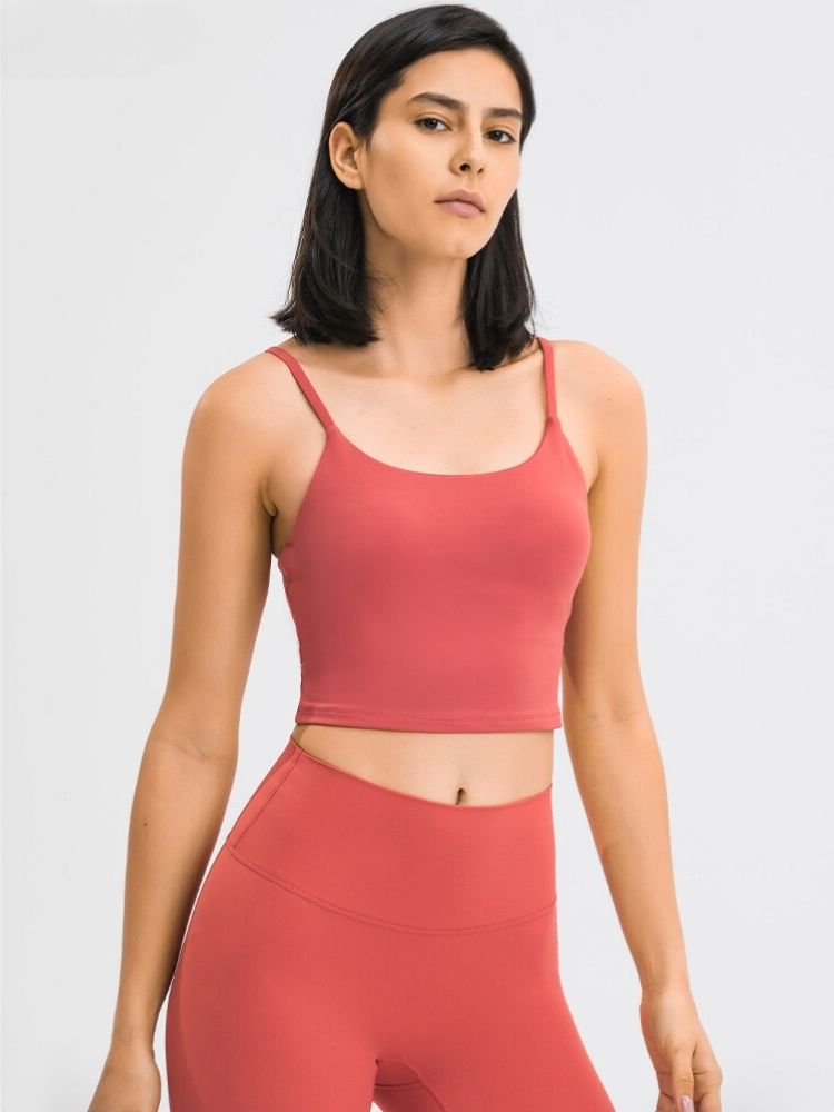 Easymotion Vibrant Long Line Sport Bra - Women's Red Easymotion | Snowears.com