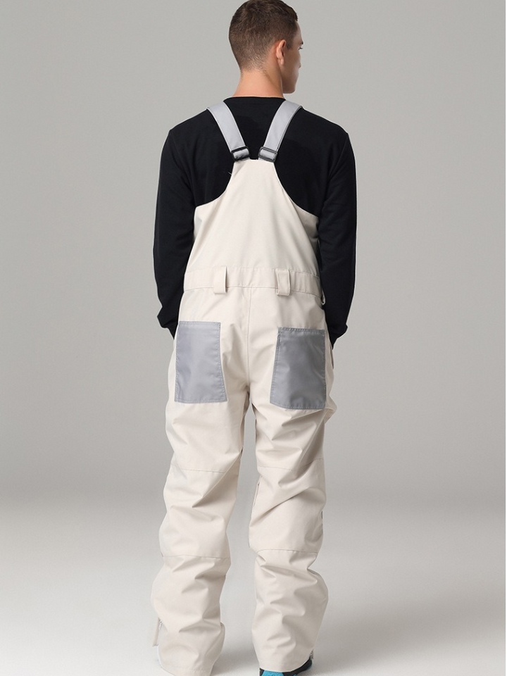 Searipe Men's Colorblock Snow Bibs - Snowears-snowboarding skiing jacket pants accessories