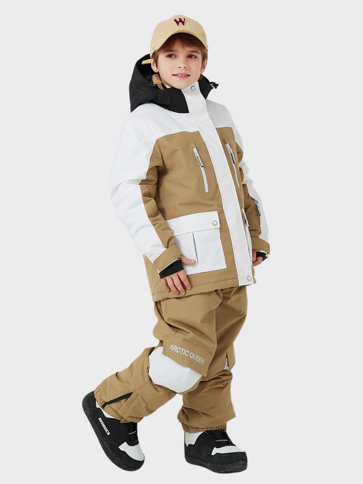 ARCTIC QUEEN Kids Bold Colorblock Ski Jacket - Snowears- Jacket