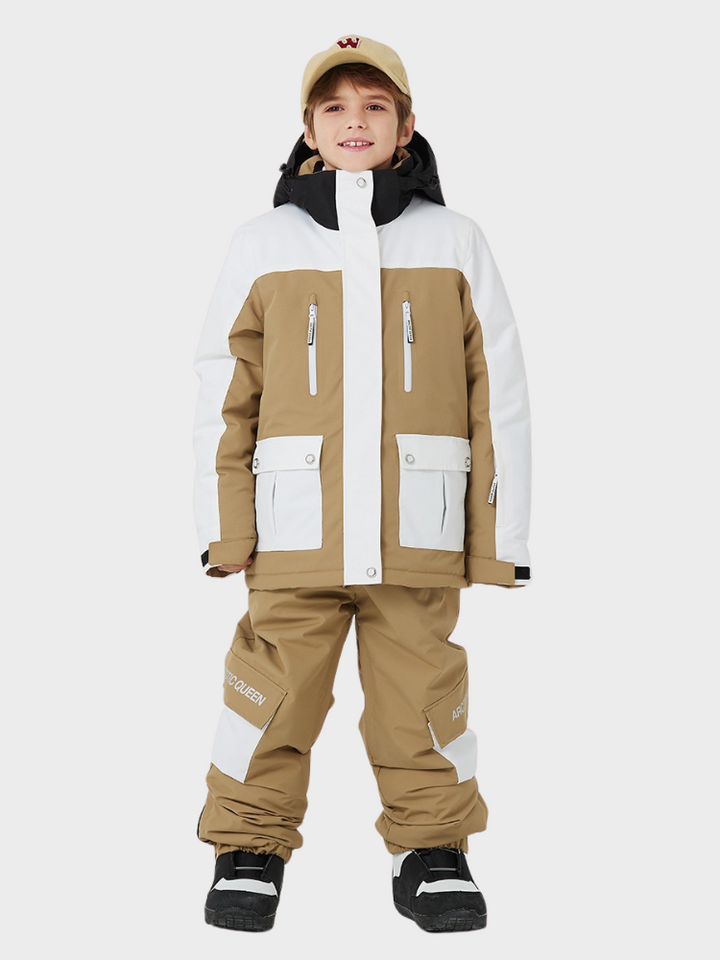 ARCTIC QUEEN Kids Bold Colorblock Ski Jacket - Snowears- Jacket