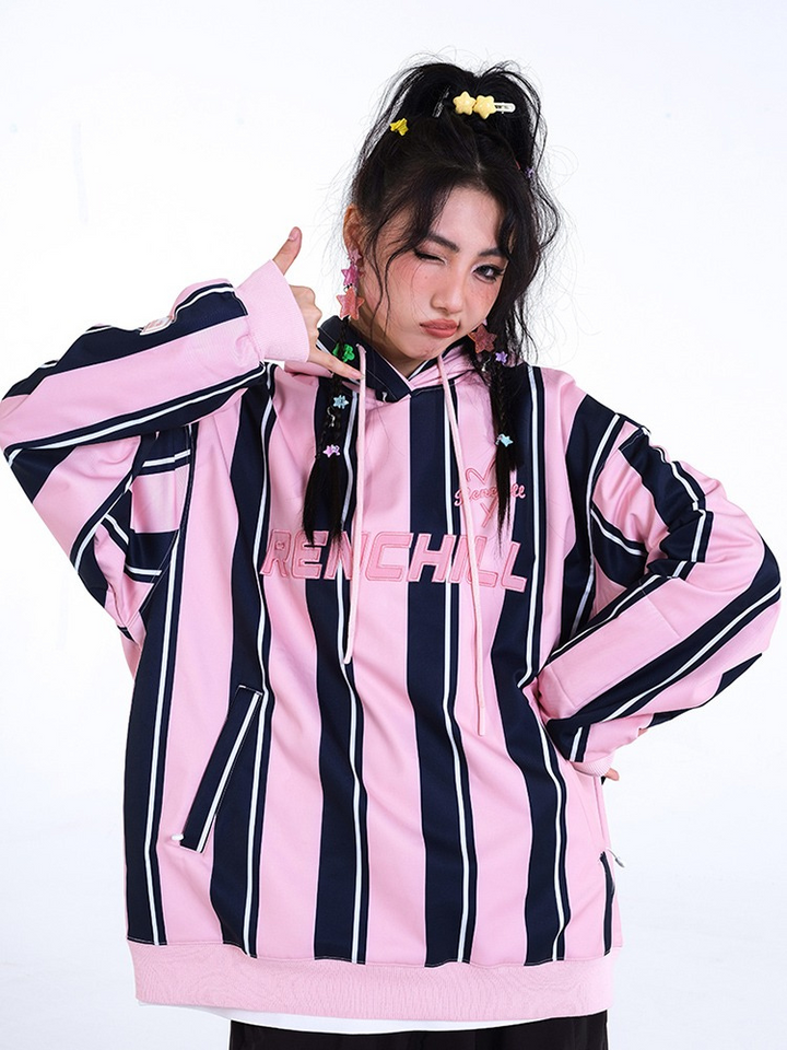 RenChill Winter Striped Snowboard Hoodie - Women's -需要拿图-男生图,分链接 - Snowears- Hoodies & Sweaters