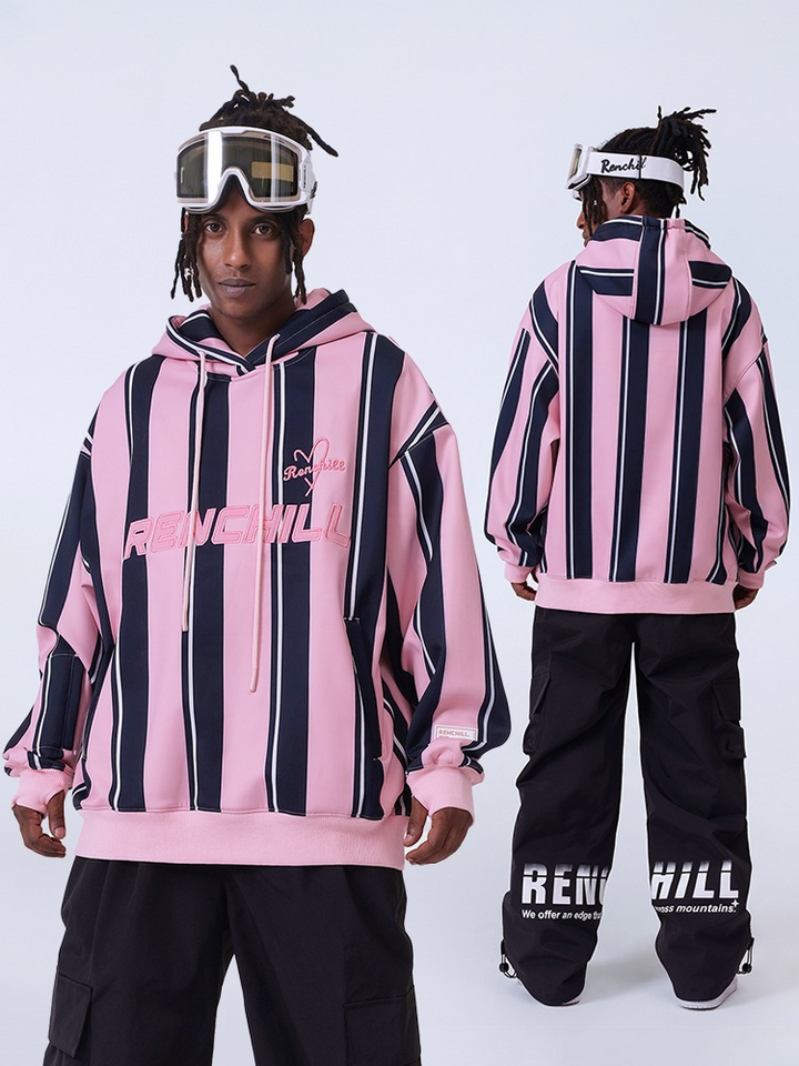 RenChill Winter Striped Snowboard Hoodie - Men's -需要拿图-男生图 - Snowears- Hoodies & Sweaters