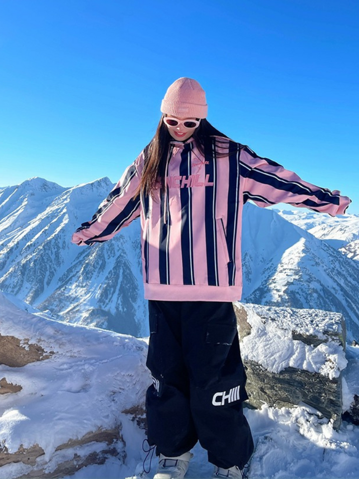 RenChill Winter Striped Snowboard Hoodie - Women's -需要拿图-男生图,分链接 - Snowears- Hoodies & Sweaters