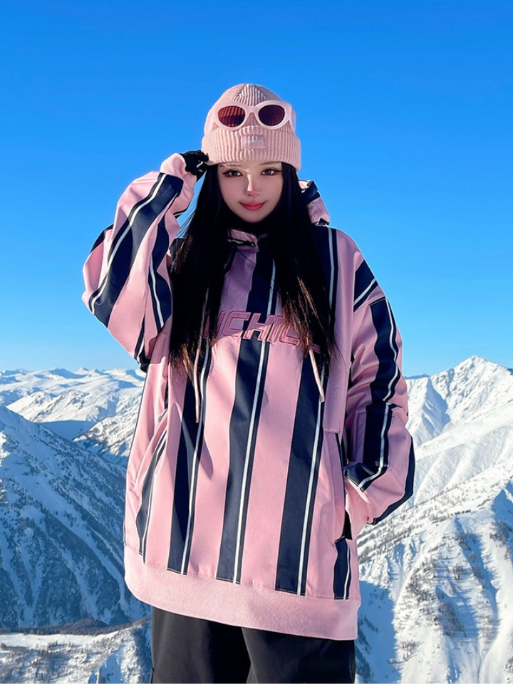 RenChill Winter Striped Snowboard Hoodie - Women's -需要拿图-男生图,分链接 - Snowears- Hoodies & Sweaters