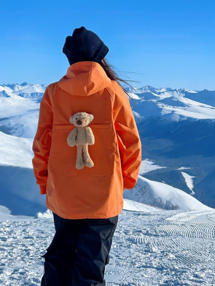 RenChill Cute Orange Snowboard Hoodie - Unisex -需要拿图 - Snowears- Hoodies & Sweaters