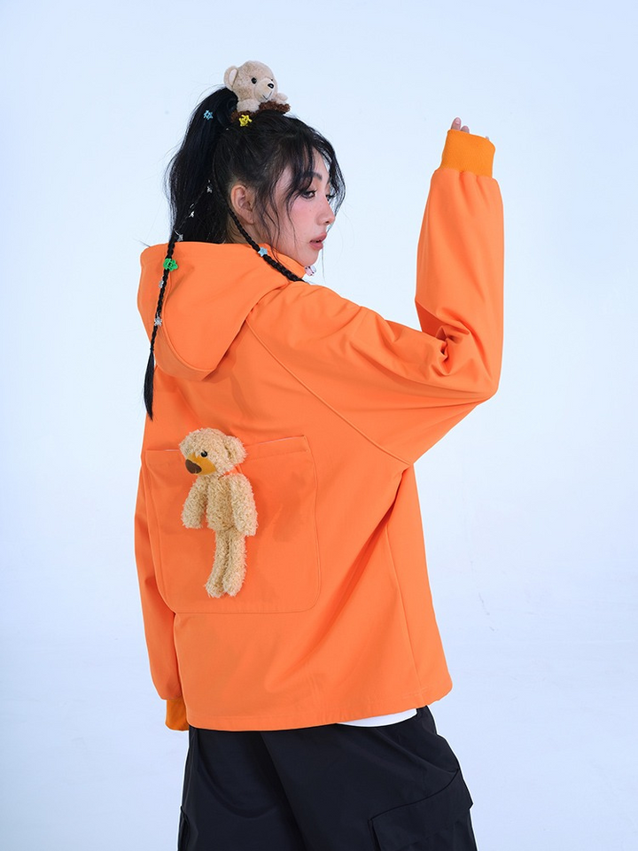 RenChill Cute Orange Snowboard Hoodie - Unisex -需要拿图 - Snowears- Hoodies & Sweaters