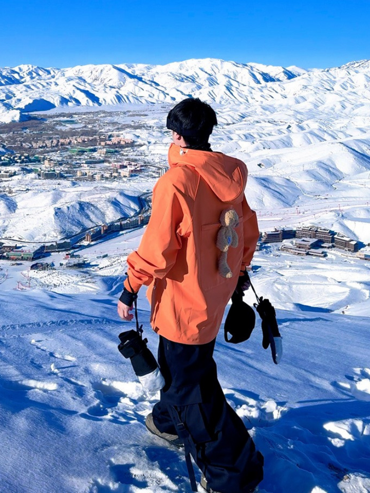 RenChill Cute Orange Snowboard Hoodie - Unisex -需要拿图 - Snowears- Hoodies & Sweaters