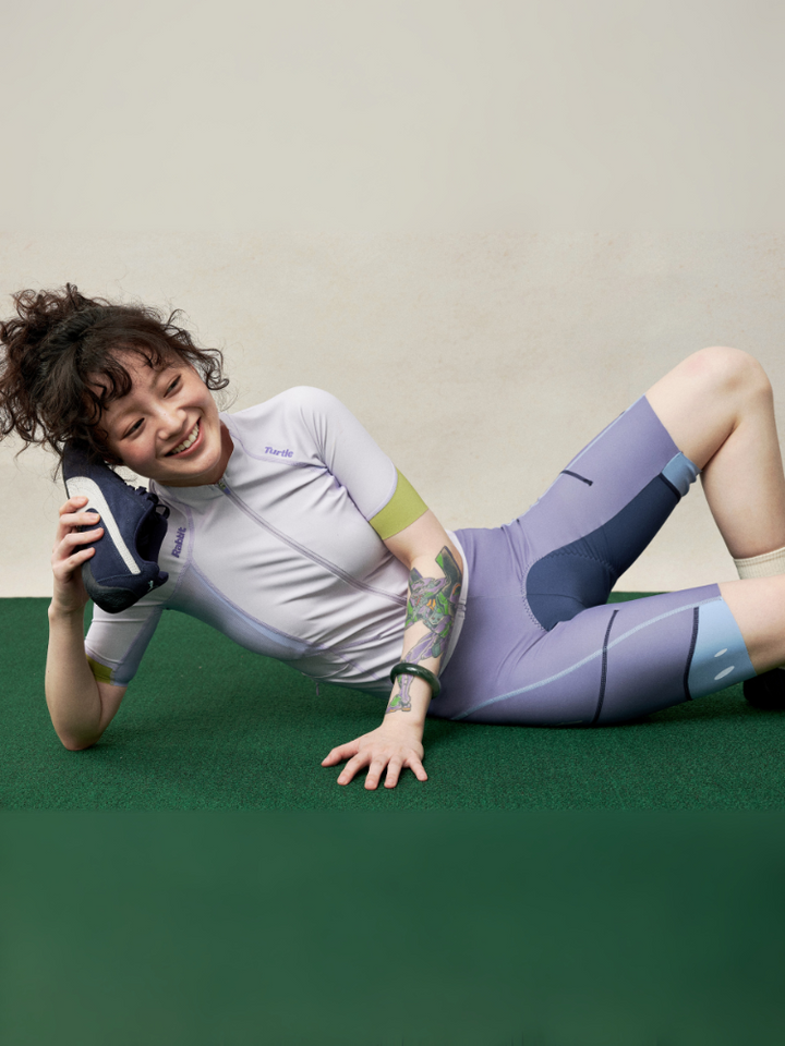 TurtleRabbit Lavender Cycling Bib Shorts - Women's - Snowears- shorts