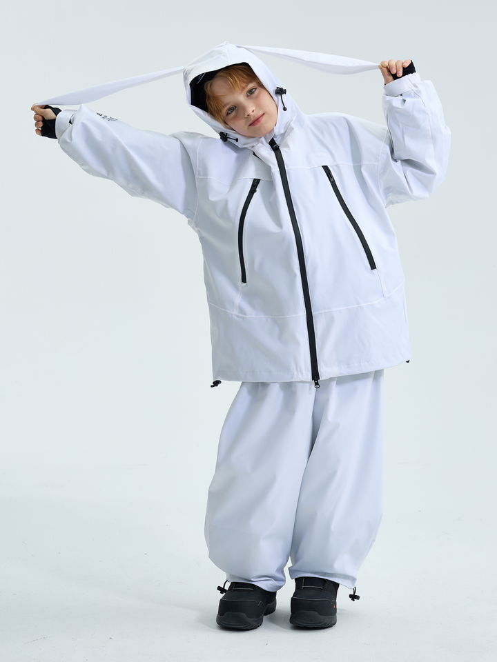 Doorek Kids Detachable Rabbit Ears Hooded Snow Suits - Snowears