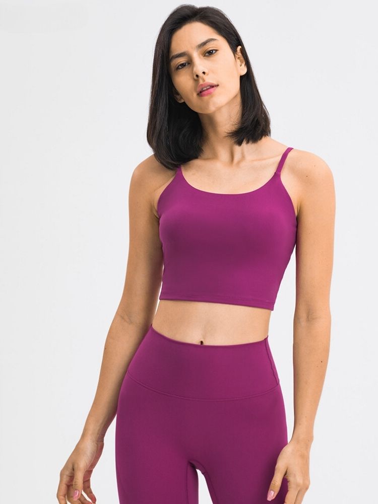 Easymotion Vibrant Long Line Sport Bra - Women's Purple Easymotion | Snowears.com
