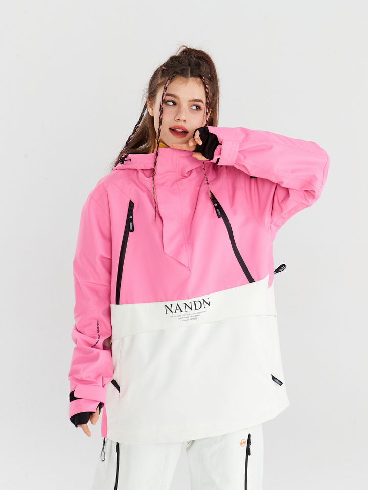 NANDN Insulated Colorblock Hood Jacket - Women's - Snowears- Jackets