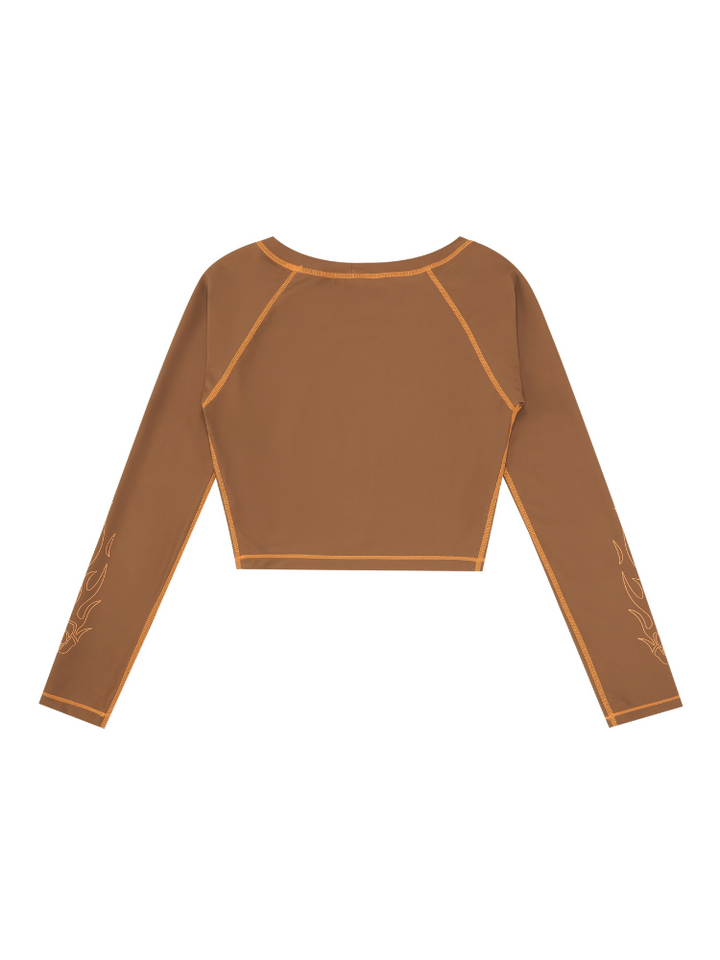 CHILLHANG Classic UPF50+ Surf Long Sleeve Rash Guard - Women's - Snowears- T-Shirts