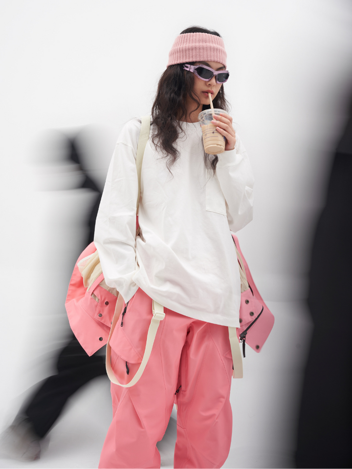 LITAN Gradient Color Mountain Snow Pants - US Only - Snowears- bib pants