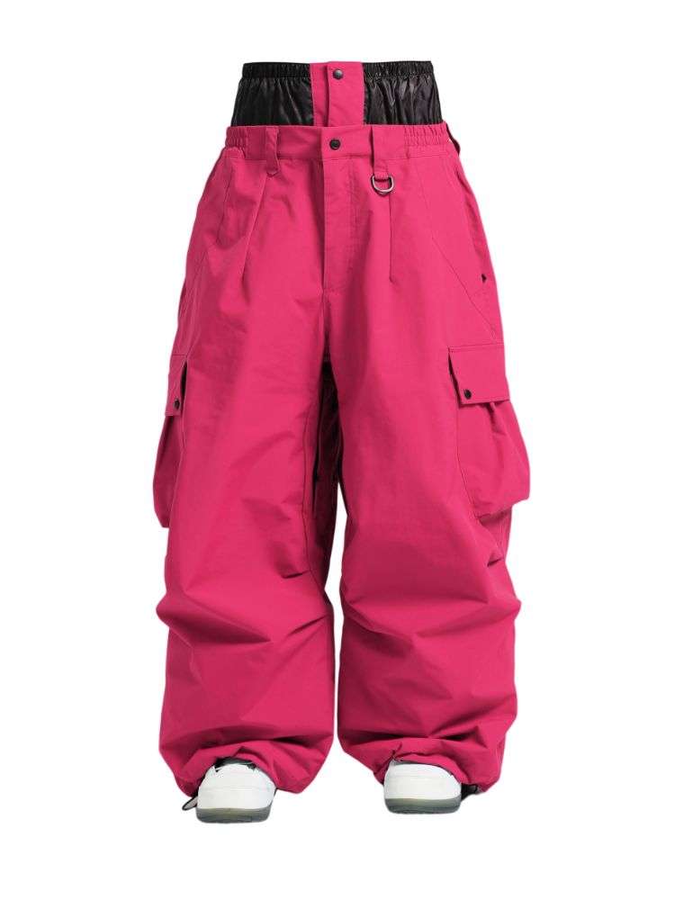 スノーボード AIR TO GROUND A SEVEN SNOW PANTS SIZE L Women's Black Lightweight Inner Leg Vents Baggy Snow Pants