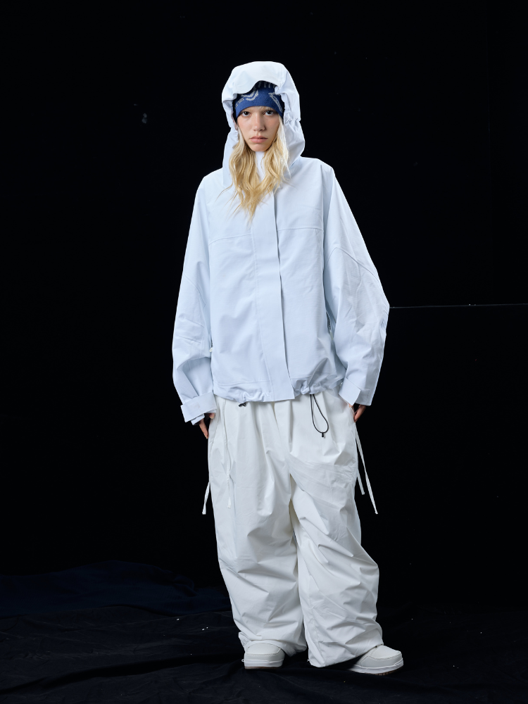 Hellystudio Elemental White 3L Snow Jacket - Unisex - Snowears- Ski/Snowboard Jackets