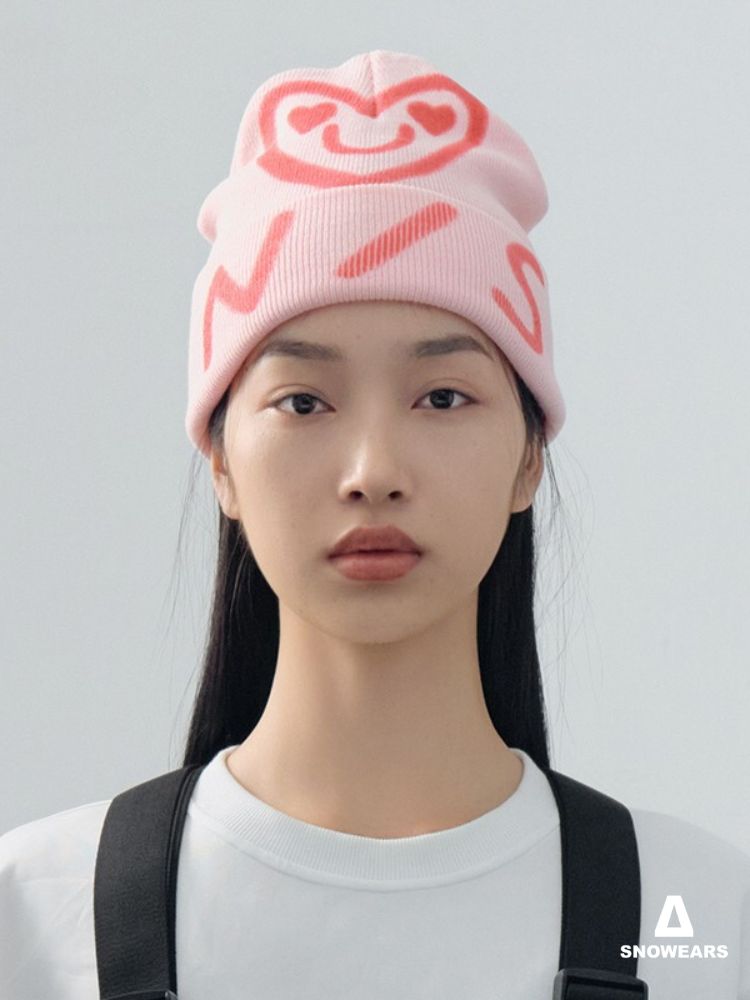 NIS Winter Heart Shaped Knitted Beanie Nowinsnow | Snowears.com