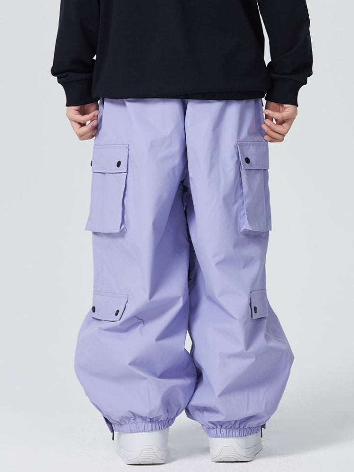 Searipe 3L Monochrome Baggy Cargo Pants - Women's - Snowears- snow pants