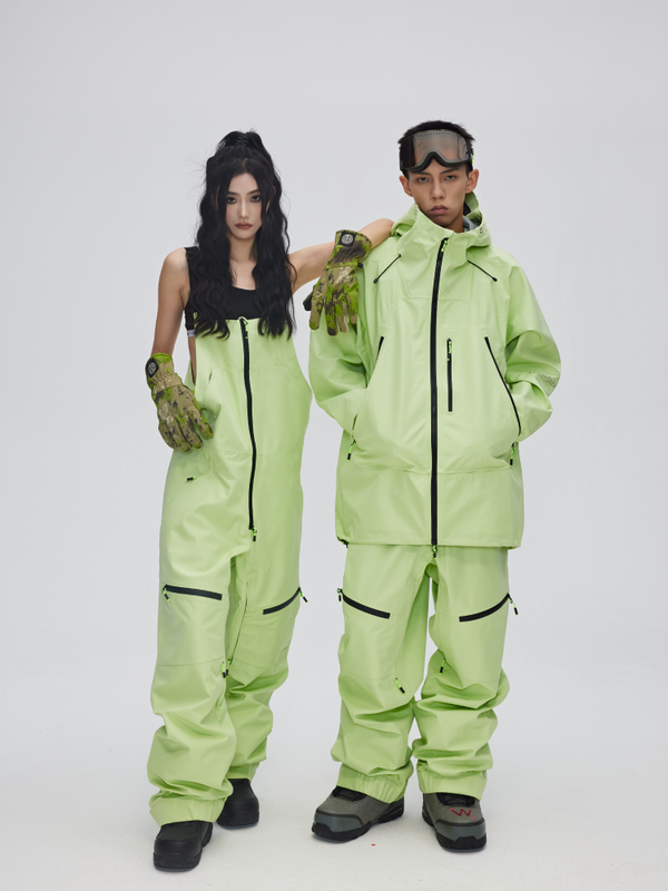 Yetisnow Unisex Green Suit - Snowears-snowboarding skiing jacket pants accessories