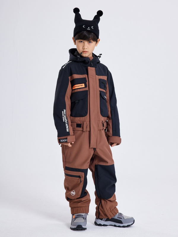 NANDN Kids Little Expedition Snow One Piece - Snowears-snowboarding skiing jacket pants accessories