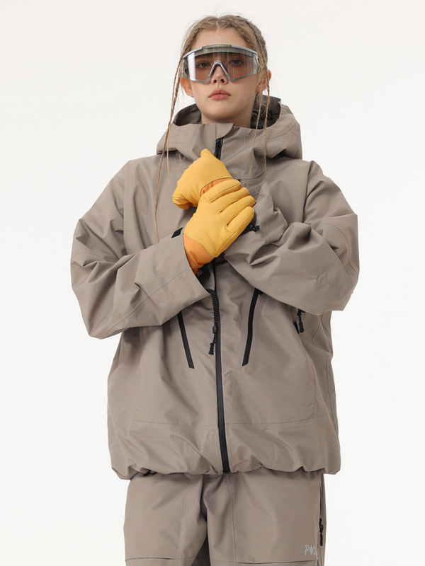 POMT P-Insulate Leather Ski Gloves