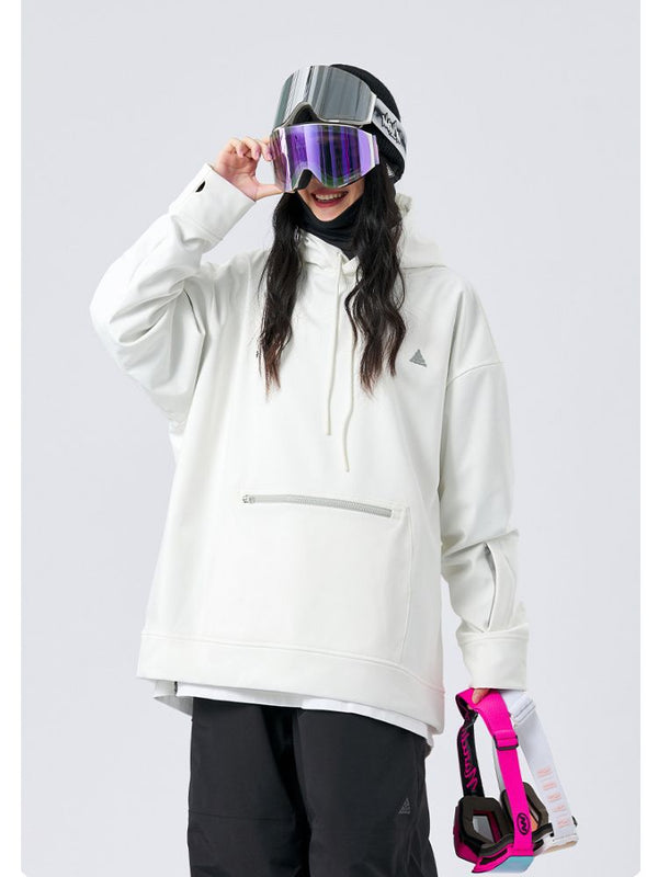 NANDN Chic Zip Pocket Insulated Hoodie - Snowears-snowboarding skiing jacket pants accessories