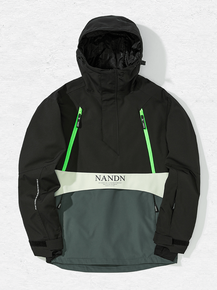 NANDN Insulated Colorblock Hood Jacket - US Only - Snowears- Jackets